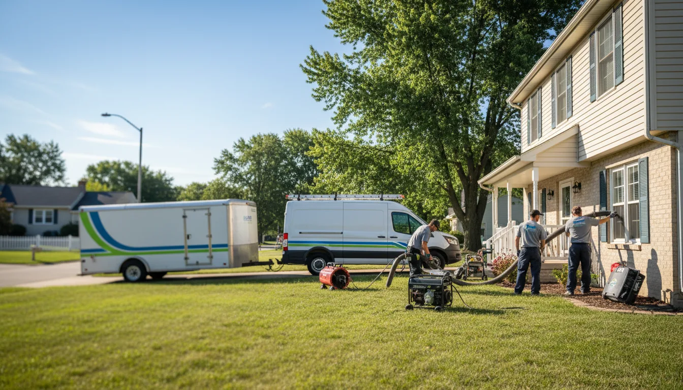 Flooded Basement Restoration And Cleanup With Repair in Nappanee, IN near me
